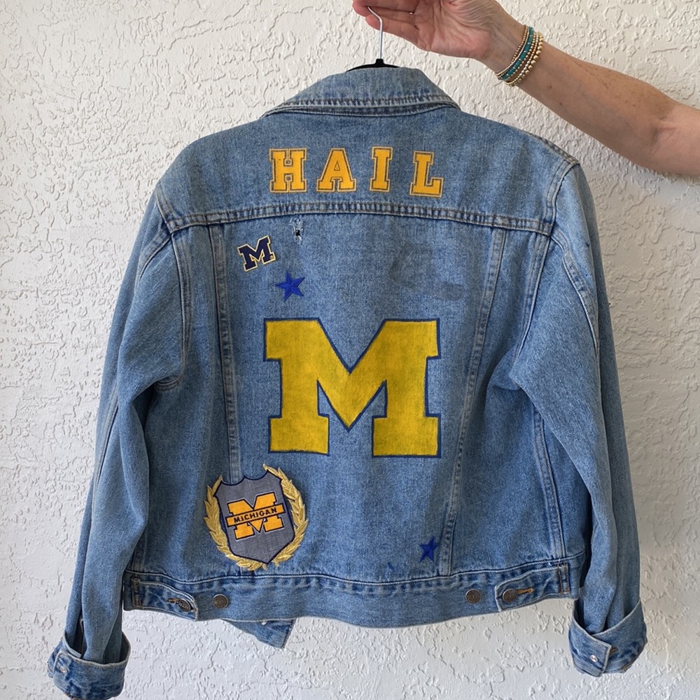 Vintage University of Michigan Jean Jacket